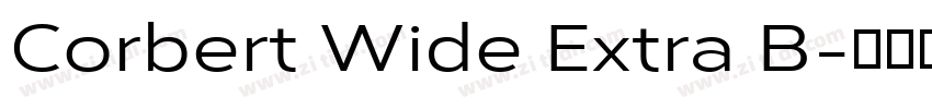 Corbert Wide Extra B字体转换